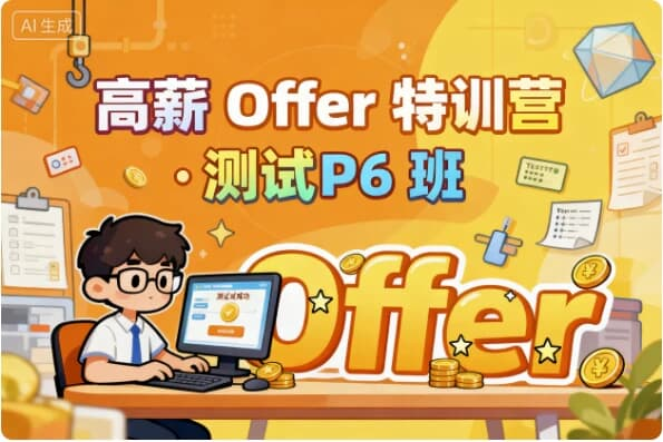 高薪 Offer 特训营 · 测试 P6 班-魔方小站
