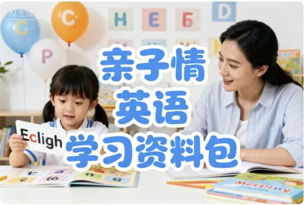 亲子情境英语学习资料包 (视频+音频+图片)-魔方小站