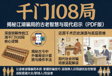 《千门 108 局》：揭秘江湖骗局的古老智慧与现代启示（PDF 版）-魔方小站