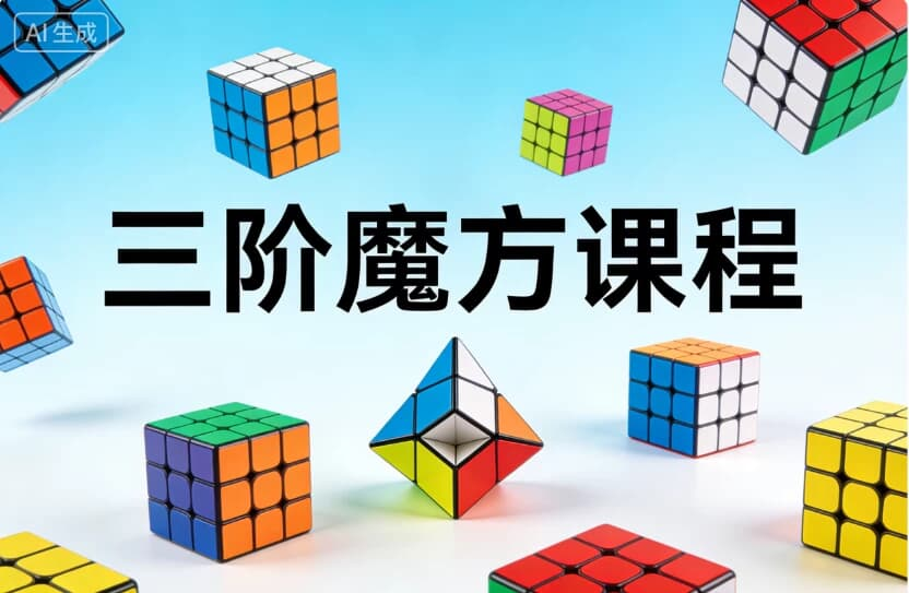 三阶魔方课程，手把手教会你-魔方小站